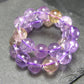Ametrine Genuine Bracelet ~ 7 Inches ~ 8mm Round Beads