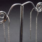 Rare Herderite Crystal Silver Earrings from Brazil - 1.43 Grams