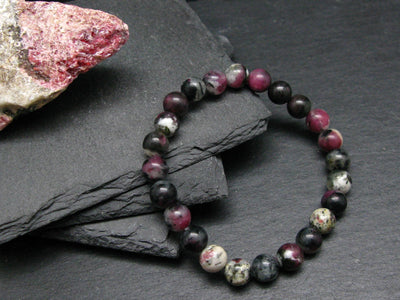 Eudyalite Eudialyte & Aegerine Genuine Bracelet ~ 7 Inches ~ 8mm Round Beads