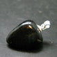Very Rare Sterling Silver Nuumite Nuummite Pendant From Greenland - 1.0" - 4.34 Grams