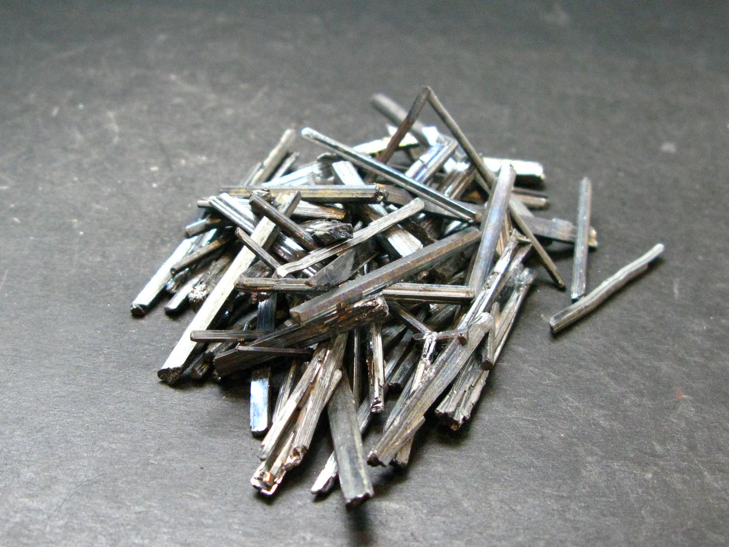 Lot of 100 Large Stibnite Crystals from China - 47.0 Grams