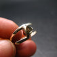 Cute Gem Moldavite Sterling Silver Ring From Czech Republic - Size 6 - 1.6 Grams