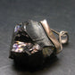 Unpolished Elite Shungite Silver Pendant from Russia - 1.5" - 10.20 Grams