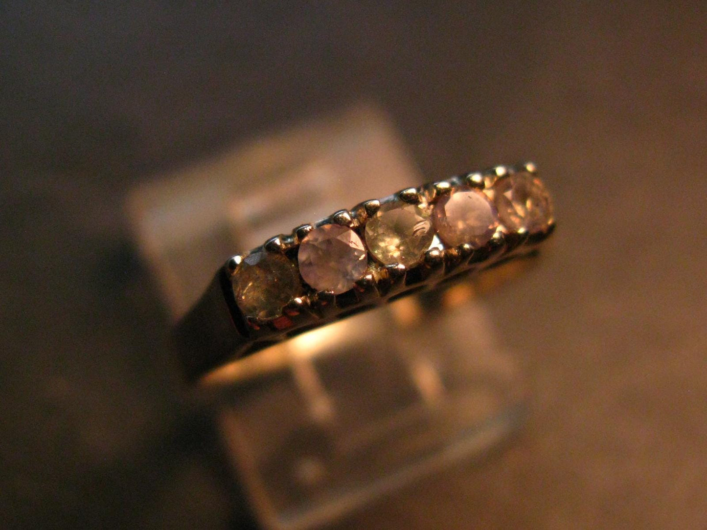 Genuine Alexandrite Gem Silver Ring From Russia - Size 6.5 - 2.29 Grams