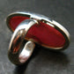 Rhodochrosite Silver Ring From Argentina - 15.54 Grams - Size 7.5