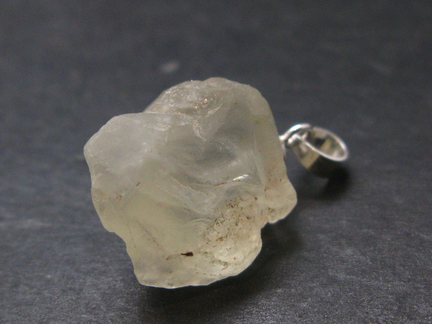 Bytownite Golden Labradorite Silver Pendant From Mexico - 0.9"