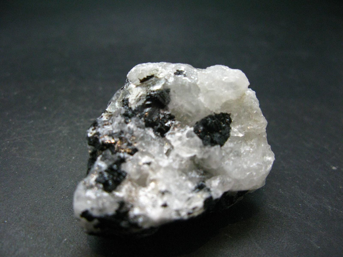 Fine Black Tourmaline In Quartz Crystal From Brazil - 1.8"