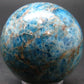 Large neon blue Apatite sphere from Madagascar- 258.18 - 2.0"