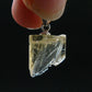 Natural Gemmy Imperial Topaz Crystal Pendant In Sterling Silver From Zambia - 0.9" - 1.66 Grams
