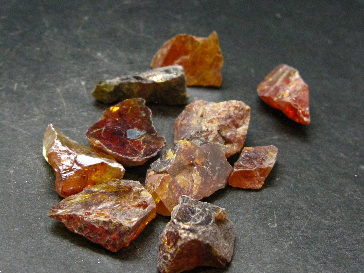 Lot of 10 Gem Sphalerite Crystals from Spain - 37.67 Grams