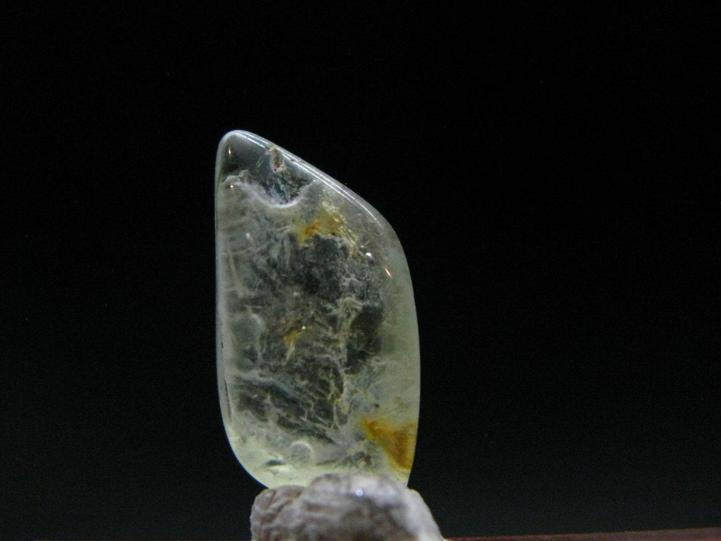 Gem Green Herderite Tumbled Stone From Pakistan - 3.30 Carats - 0.5"