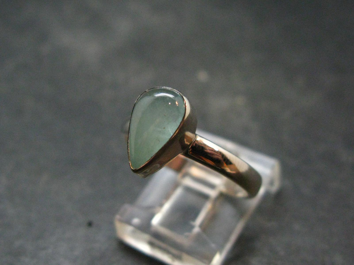 Extremely Rare Grandidierite Silver Ring From Madagascar - Size 8 - 2.49 Grams