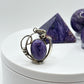 Charoite Sterling Silver Pendant – Oval Cabochon - 8.64 Grams