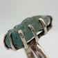 Grandidierite Ring Raw Blue Green Gemstone Silver Ring Natural Crystal Statement Jewelry Gift