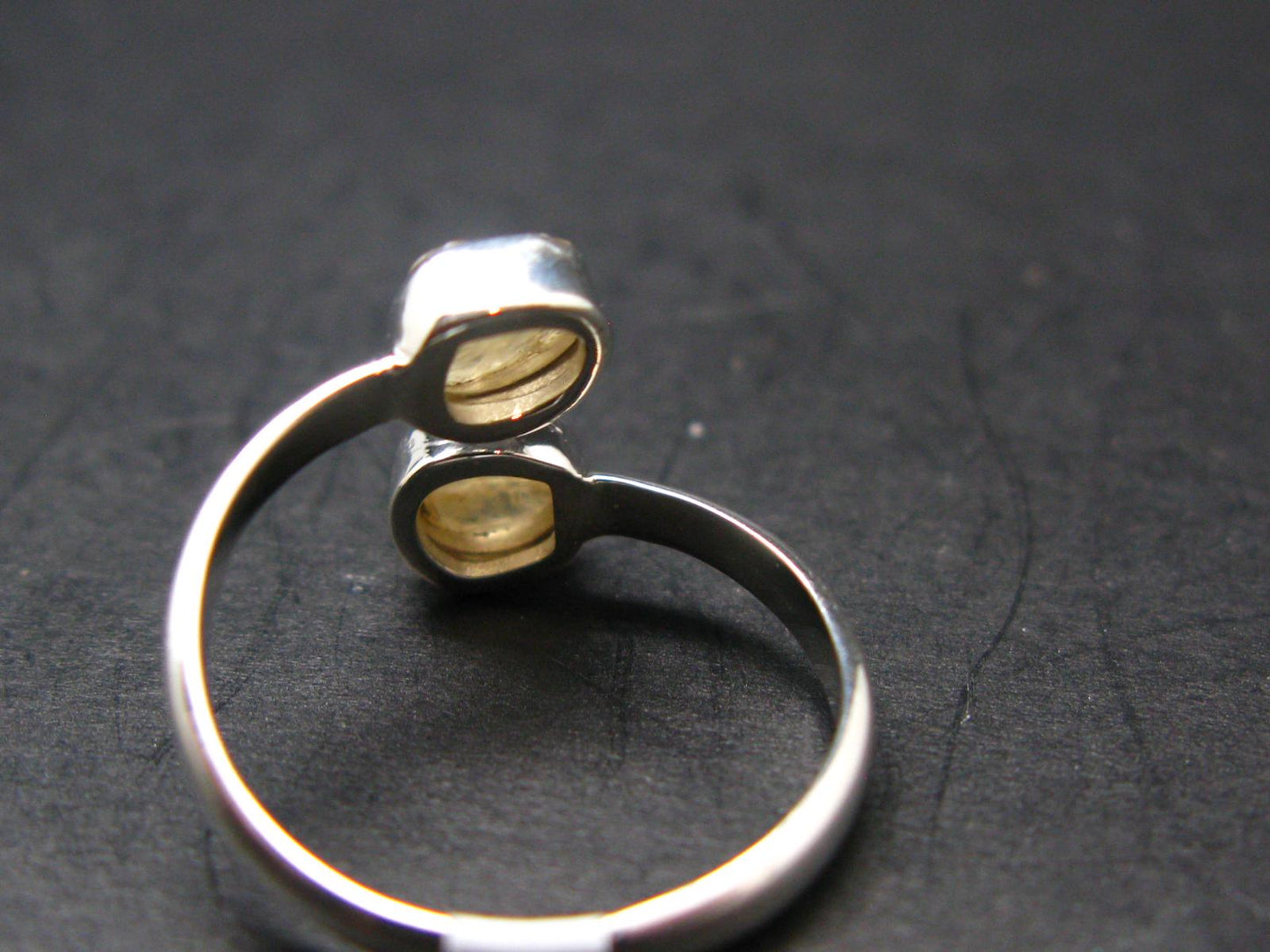 Rare Agni Gold Danburite Silver Ring From Tanzania - 2.43 Grams - size 9