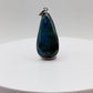 Chrysocolla Pendant Blue Green Gemstone Silver Necklace Natural Stone Statement Jewelry Gift