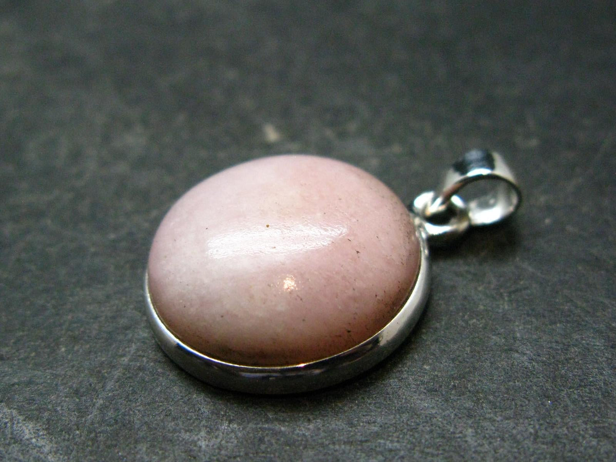 Pink Petalite Silver Pendant from Canada - 1.1" - 4.20 Grams