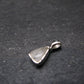 Raw Rare Natrolite Crystal Silver Pendant From Russia - 0.5" - 0.72 Grams