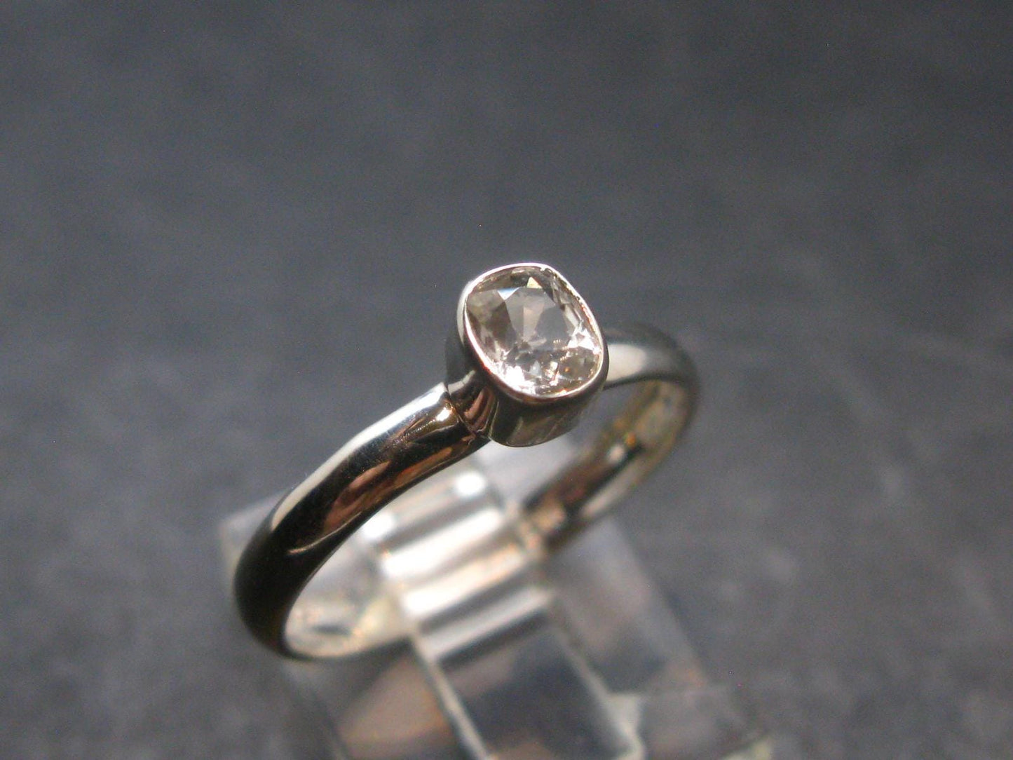 0.41 Carat Phenakite Phenacite Gem Sterling Silver Size 8 Ring from Russia - 1.71 Grams