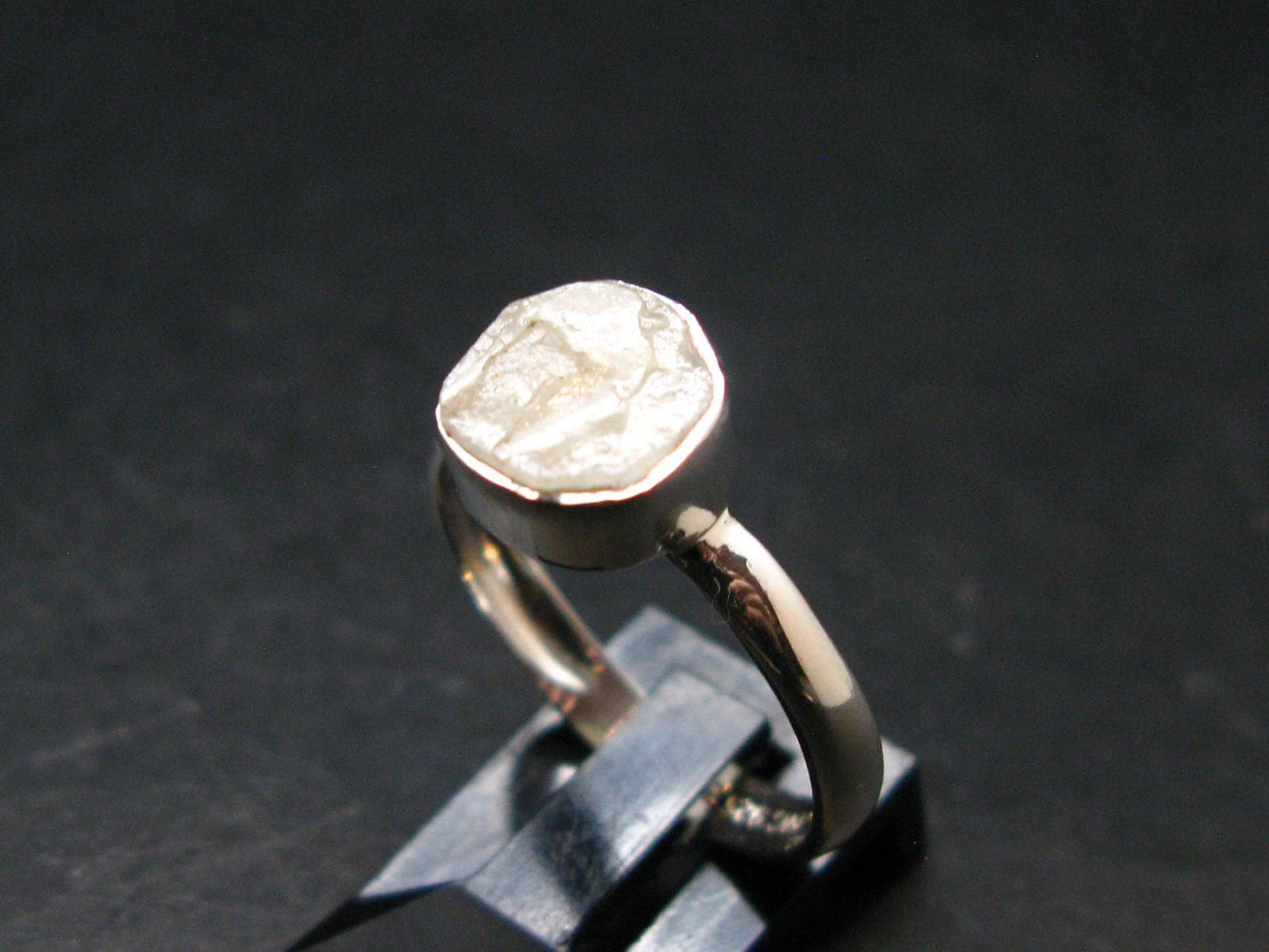 Phenakite Phenacite Sterling Silver Size 8 Ring from Nigeria - 2.06 Grams