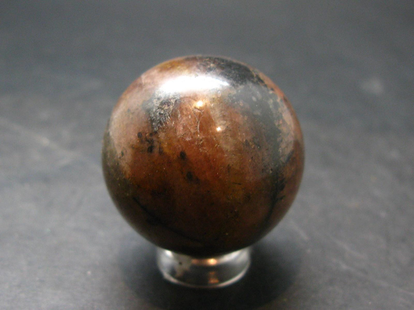 Chiastolite Variety of Andalusite Sphere from China - 1.2" - 51.10 Grams