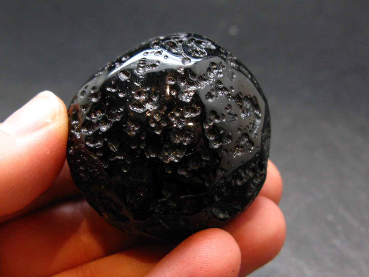 Rare Large Black Tibetan Tektite Raw Piece from Tibet - 1.5" - 57.0 Grams