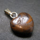 Very Rare Heart Boulder Opal Sterling Silver Pendant Necklace From Australia - 1.0" - 2.60 Grams
