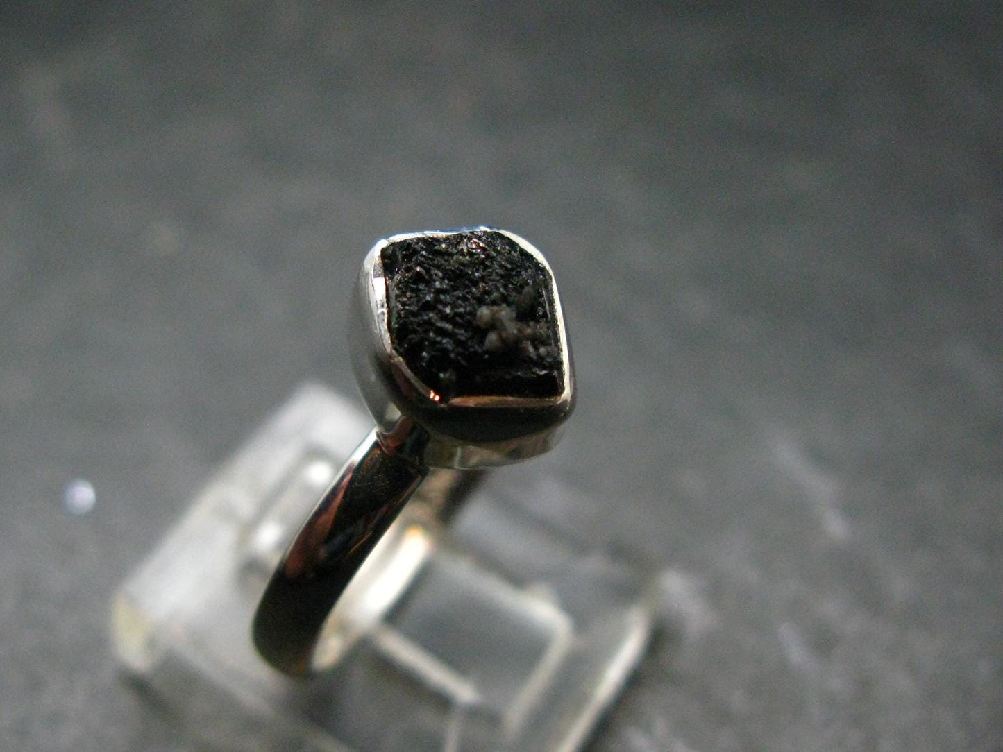 Terminated Brookite Crystal Silver Ring From Arkansas - Size 7 - 2.25 Grams