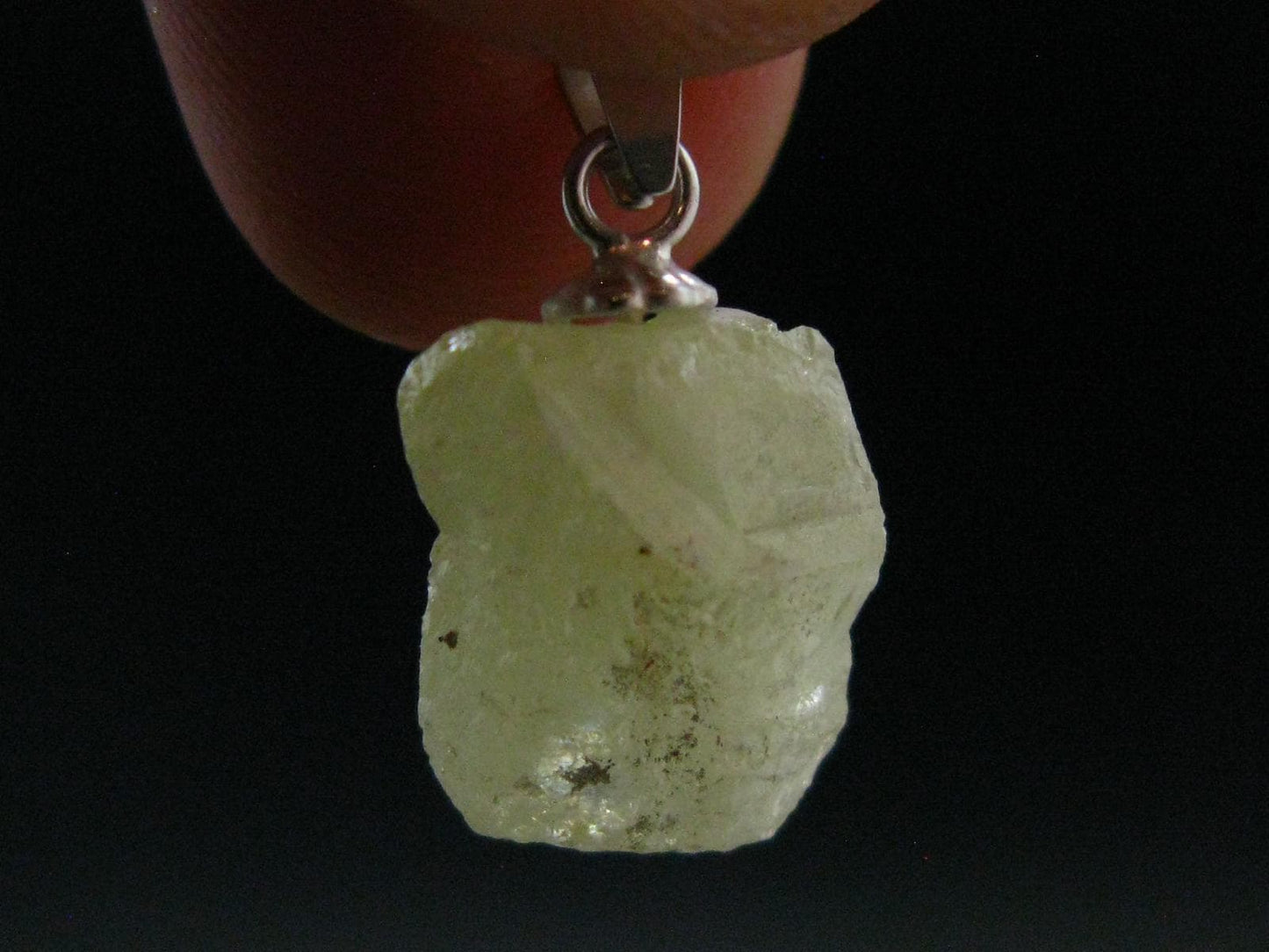 Wulfenite Crystal Silver Pendant From Arizona, USA - 0.8" - 2.31 Grams