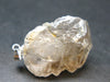 Large DT Elestial Quartz Crystal Silver Pendant From Brazil - 1.3" - 11.0 Grams