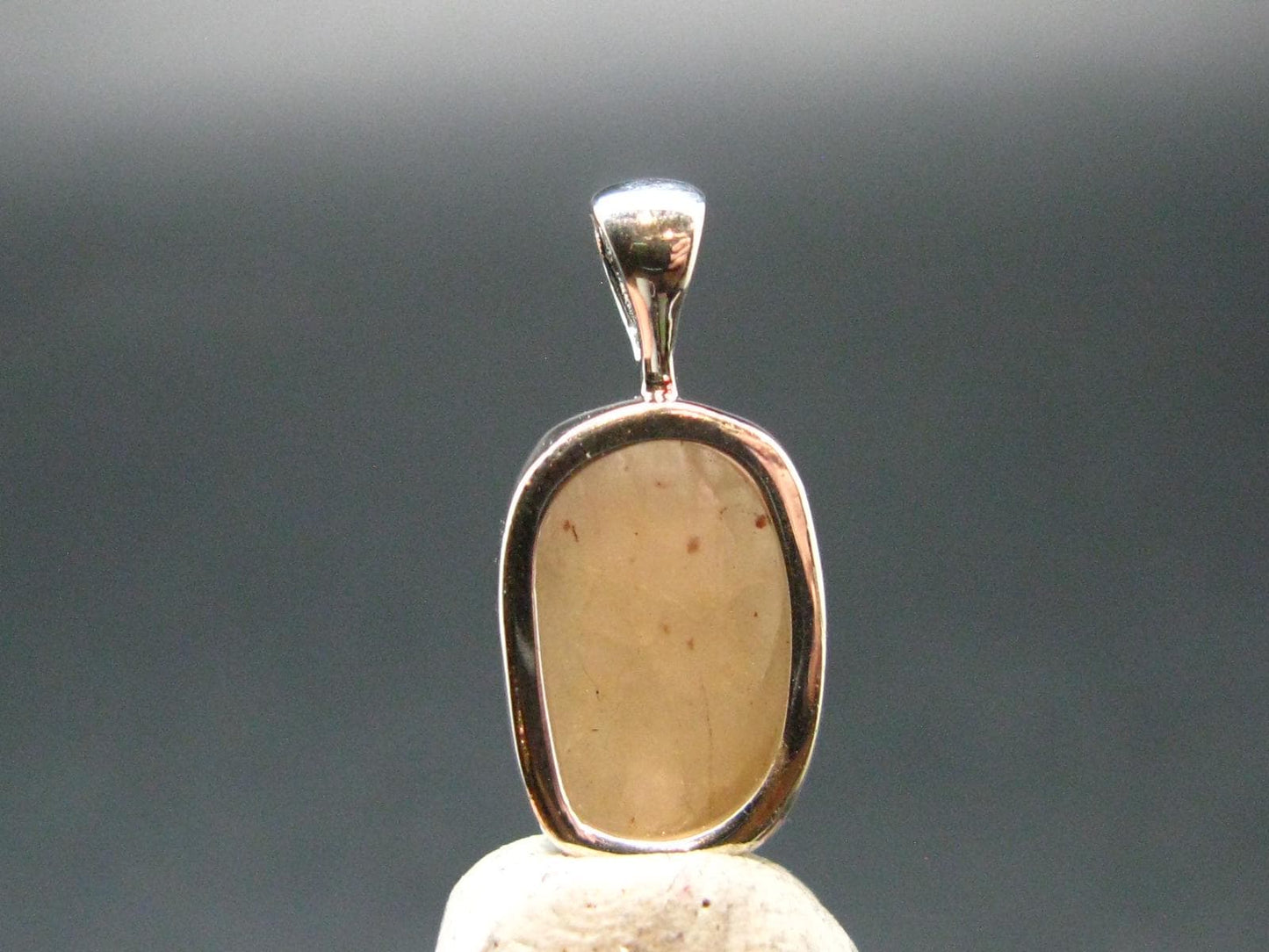 Phenakite Phenacite Crystal Silver Pendant From Brazil - 0.7" - 1.36 Grams