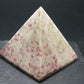 Large Cinnabar in Quartz Pyramid from Peru - 150.35 Grams - 2.1"