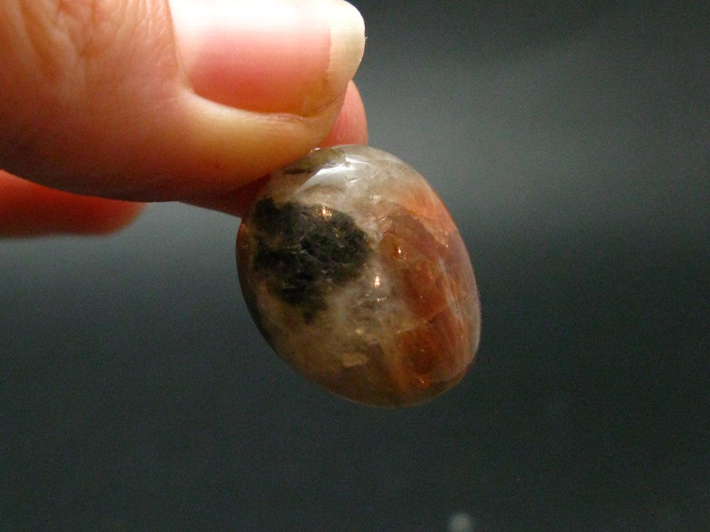 Iolite Cordierite & Sunstone Silver Pendant From India - 1.1" - 6.08 Grams