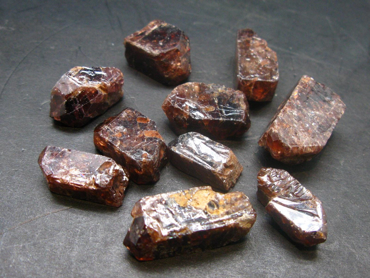 Lot of 10 Zircon Crystals From Tanzania - 47.8 Grams