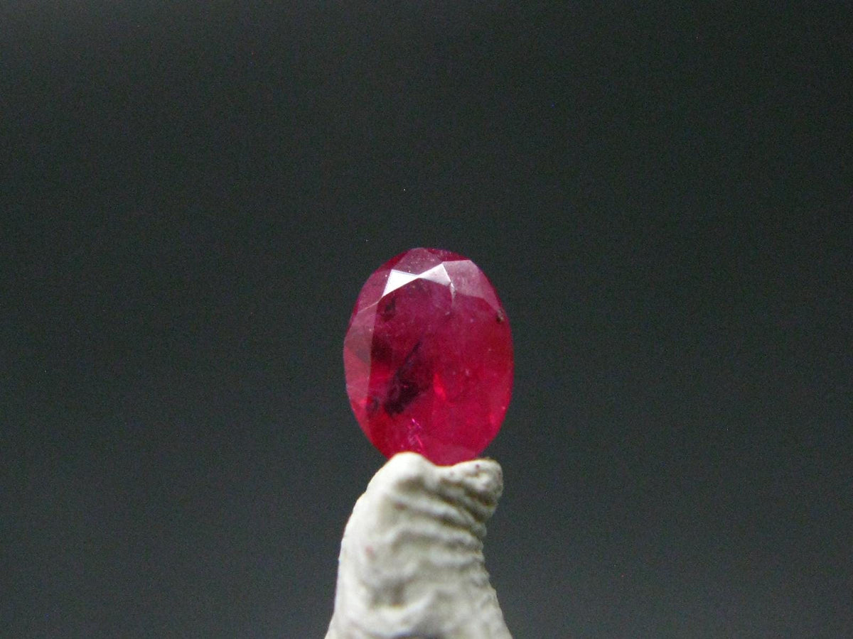 Beautiful Rare Gem Bixbite Red Beryl Emerald Cut Stone From Utah USA - 0.15 Carats - 4.1x3.1mm