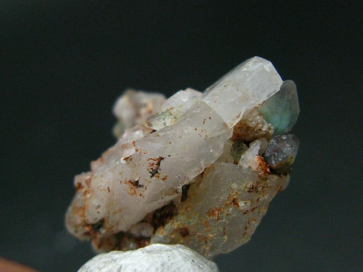 Ajoite In Quartz Crystal From South Africa - 0.6" - 18.80 Carats