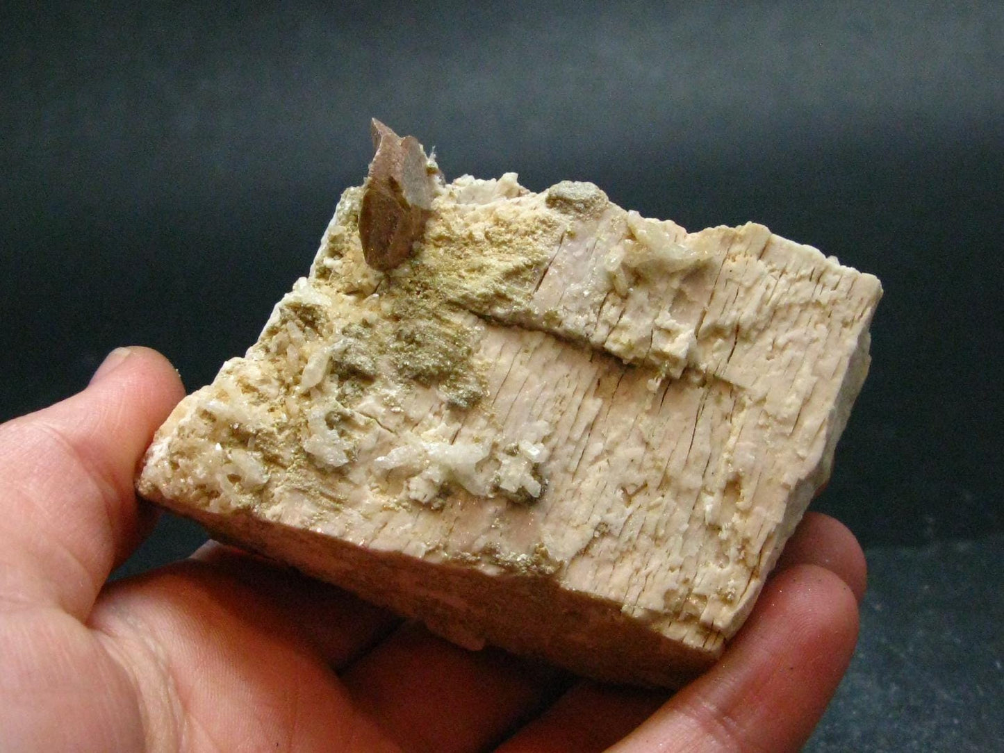 Rare Herderite on Feldspar Cluster from Brazil - 86.69 Grams - 2.6"