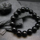 Tibetan Tektite Genuine Bracelet ~ 7 Inches ~ 12mm Round Beads