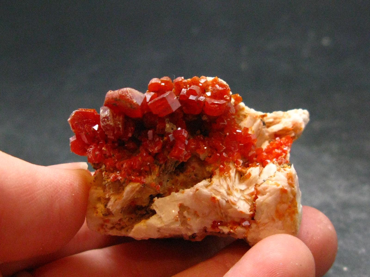 Large Vanadinite Cluster From Morocco - 1.6" - 63.36 Grams