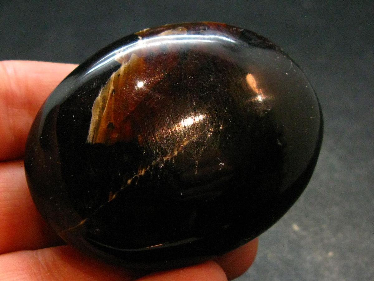 Rare Large Blue Amber Tumbled Piece Fluorescent From Indonesia - 2.1" - 24.11 Grams