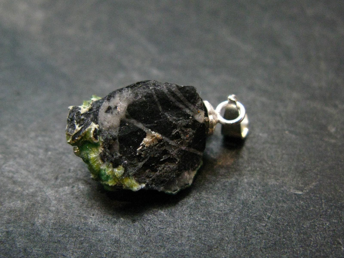 Rare Wavellite Cluster Silver Pendant From Arkansas, USA - 0.9" - 1.45 Grams