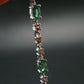 Emerald Silver Bracelet From Colombia - 5.42 Grams Total