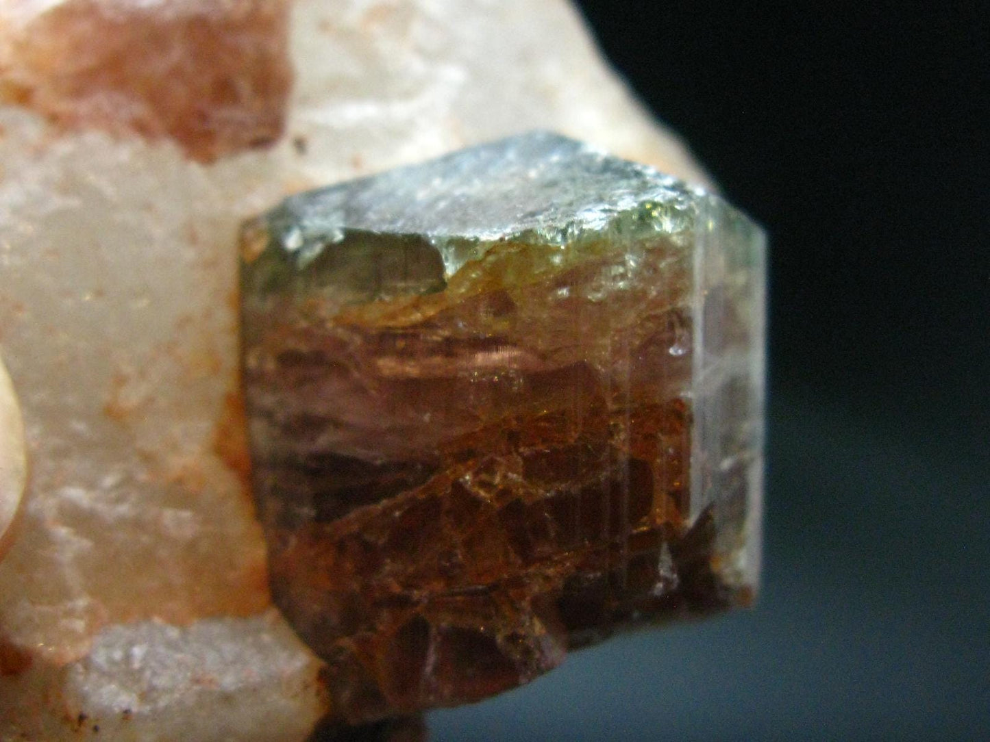 Watermelon Tourmaline in Quartz Cluster From Madagascar - 2.1" - 79.6 Grams