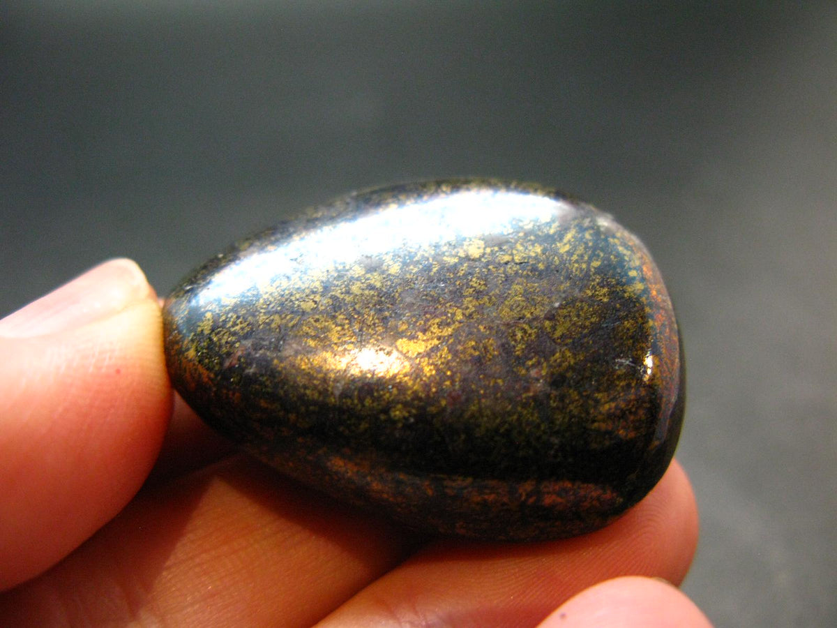 Covelite Covellite Tumbled Stone From Peru - 1.4" - 31.34 Grams