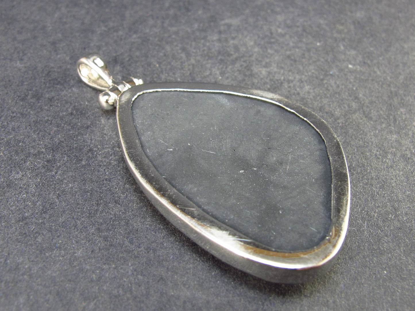 Lilac Stone!!! Stunning Silky Charoite Sterling Silver Pendant From Russia - 2.2" - 13.4 Grams