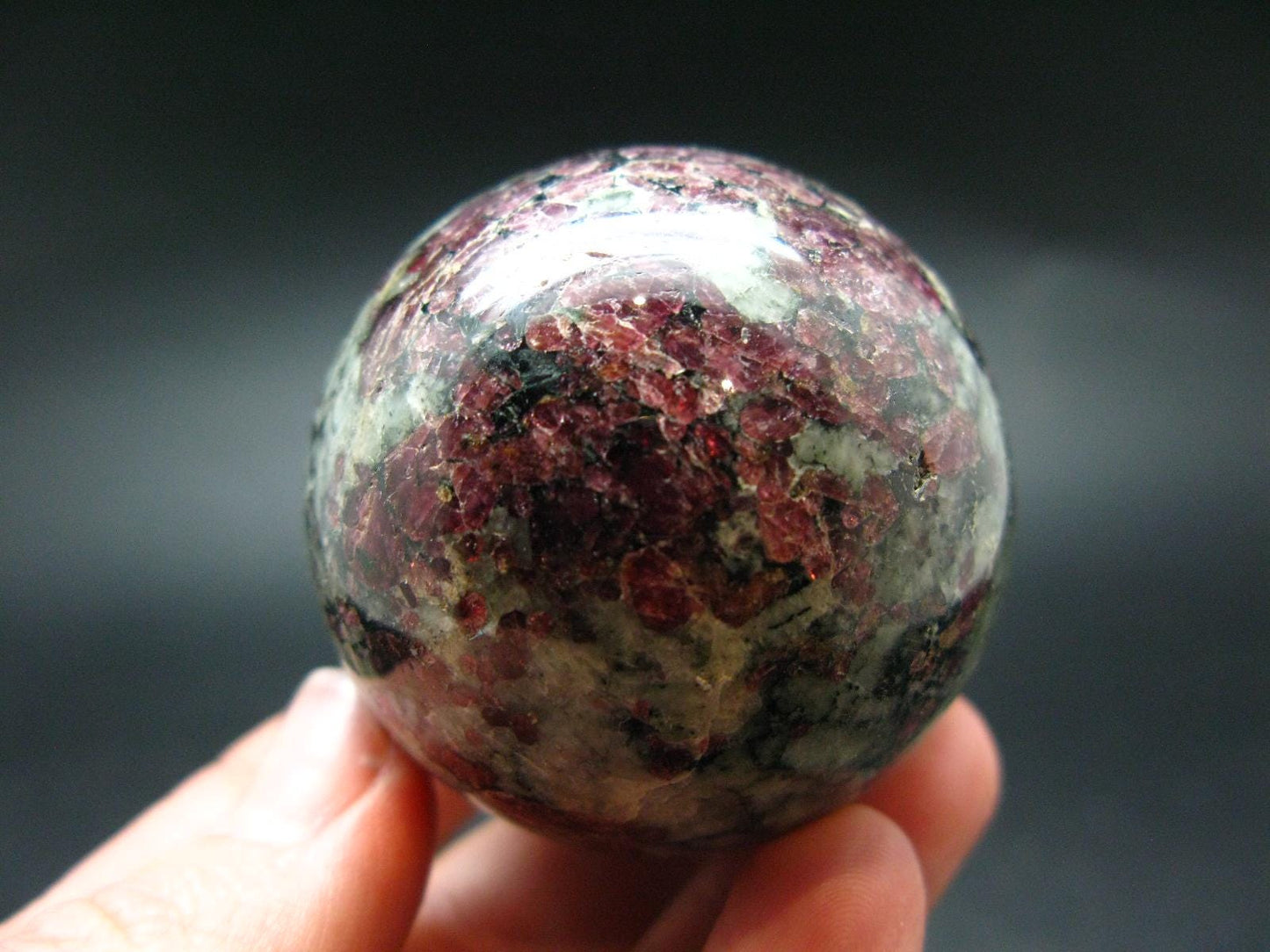 Rare Eudialyte Sphere Ball From Russia - 1.8" - 141.64 Grams