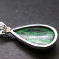 Extremely Rare Natural Maw Sit Sit Crystal Silver Pendant from Myanmar - 1.4" - 5.05 Grams