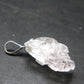 Goshenite Beryl Crystal 925 Silver Pendant From Brazil - 1.1" - 2.48 Grams