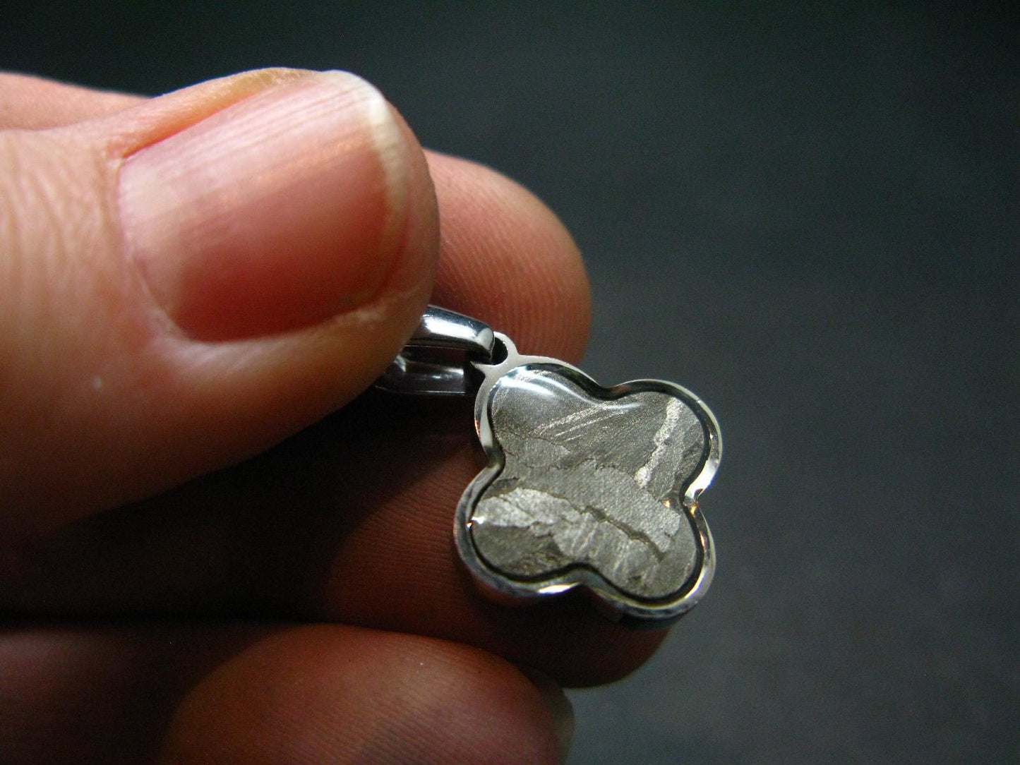 Muonionalusta Meteorite Pendant from Sweden - 0.9"