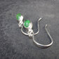 Tsavorite Gem Green Garnet Sterling Silver Earrings from Tanzania - 1.70 Grams